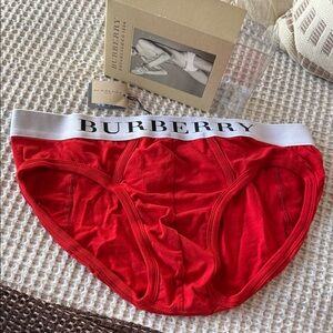 Burberry Men's Vibrant Red Briefs